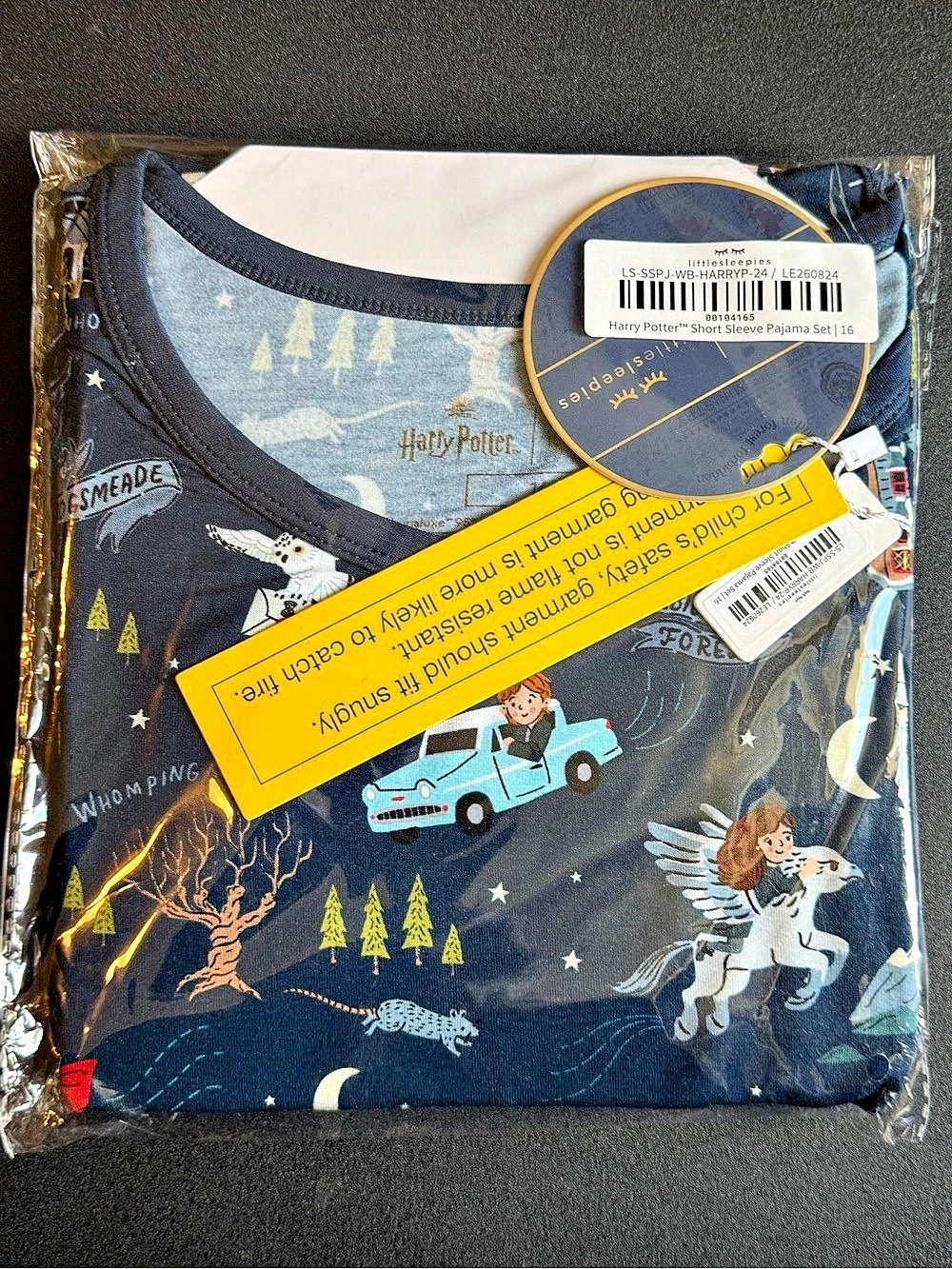 16 - Little Sleepies Harry Potter Evening at Hogwarts Pajamas NWT